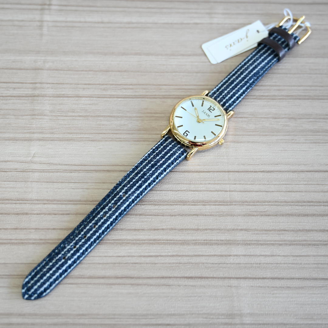 J Axis 腕時計 デニム生地バンド レディース 日本製ムーブメント時計 Hl4 栗田時計店