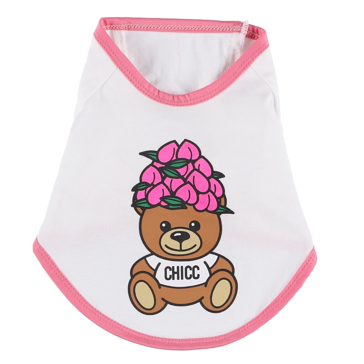 Funkybear Tシャツ Peach 犬服 人気 犬の服 おしゃれ ドッグウェア 小型犬 犬服ブランド Chicc ドッグウェアブランド