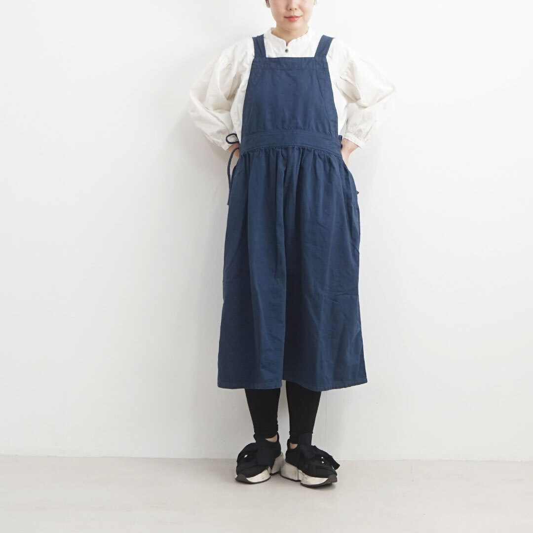 Ichi イチ 前後2wayツイルエプロンワンピース 返品交換不可 品番 Es Life エスライフ