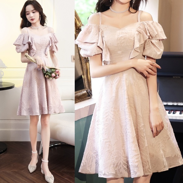 大きいサイズ レディース 新作 21 ワンピースドレス ドレス 結婚式 二次会 ワンピース パーティードレス 演奏会 ドレス ハイウエスト フレア 膝丈 オフショル お呼ばれ レースワンピース フリル ラッフルフリル パーティードレス 大きいサイズ 結婚式 体型カバー ピンク