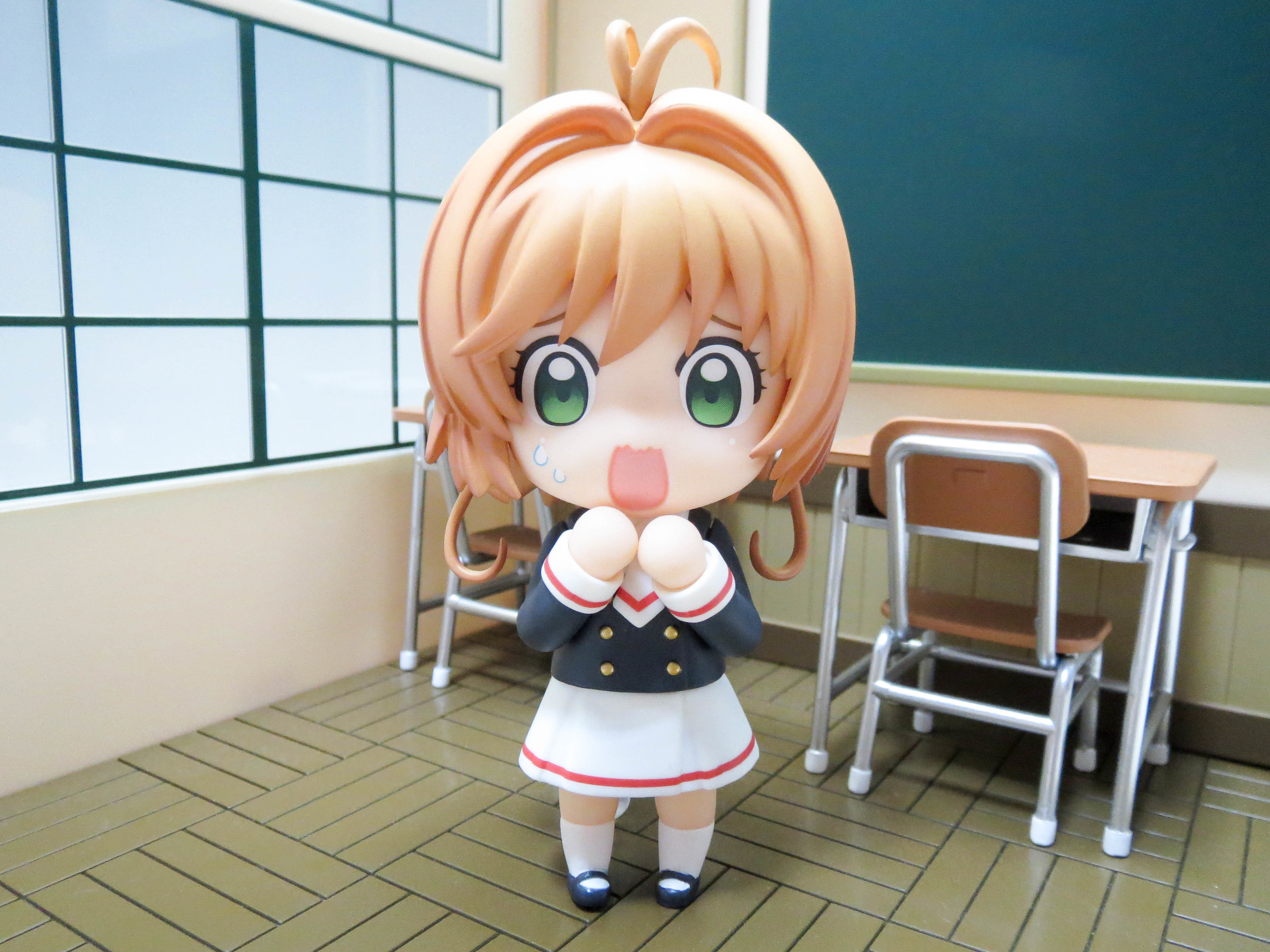 918 木之本桜 友枝中学校制服ver 顔パーツ ほええ顔 ねんどろいど ホビー通販 アニホープ