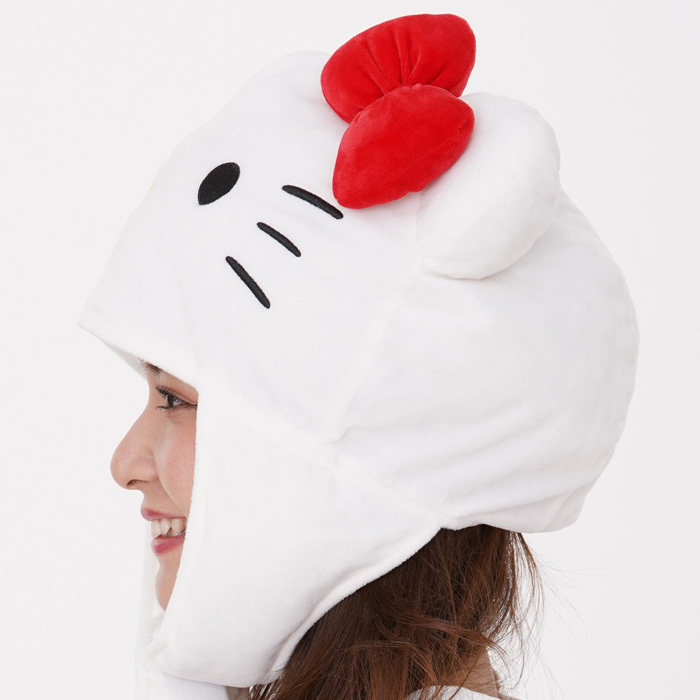 サンリオ ハローキティ 被り物 かぶりもの 被りもの キャラクター グッズ かわいい 可愛い キティ キティちゃん なりきり アニメ メンズ レディース 男女兼用 ヘッド 帽子 頭 コスプレ コス コスチューム ハロウィン衣装 仮装 文化祭 忘年会 運動会 安い 面白い S Sz