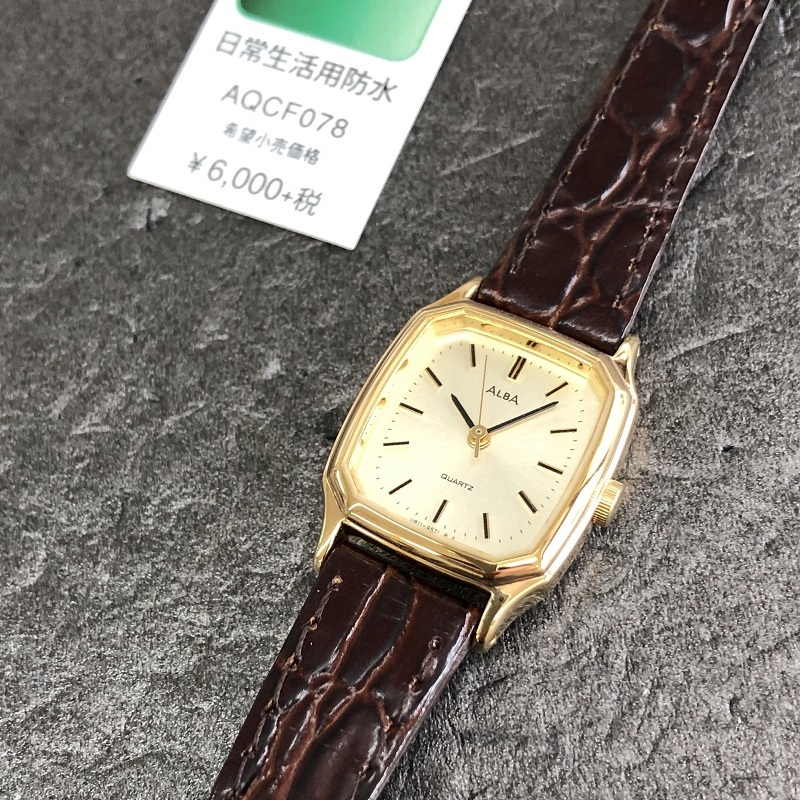 Seiko レディース腕時計 日常生活防水 Alba Aqcf078 セイコーアルバ正規品 栗田時計店 Seiko G Shock フェラーリウォッチ 時計ベルトの専門店