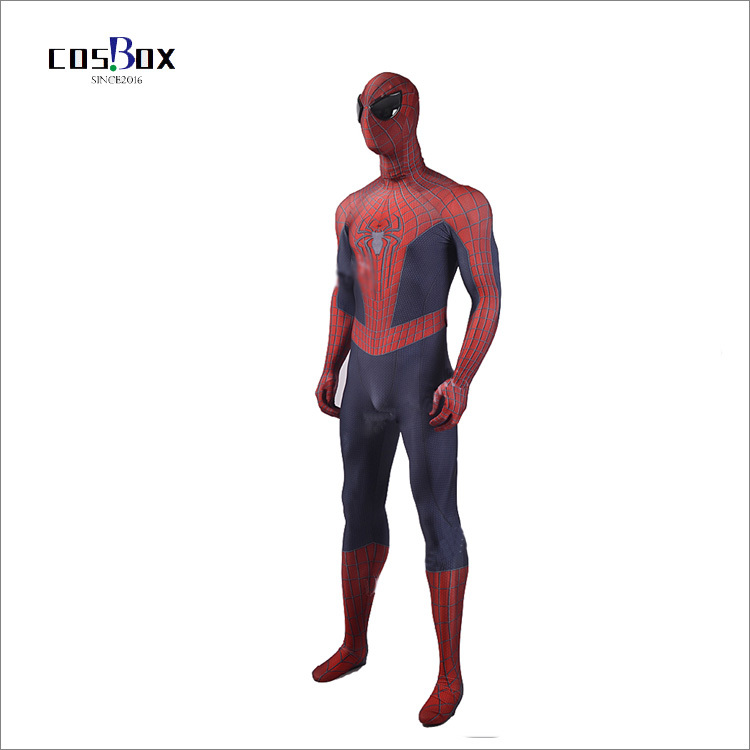 全身タイツ レンズ Spider Man 3dプリントアメイジング スパイダーマン 立体感 スパイダーマン コスプレ衣装 スーツ 伸縮 サイズオーダー可能 Cosbox