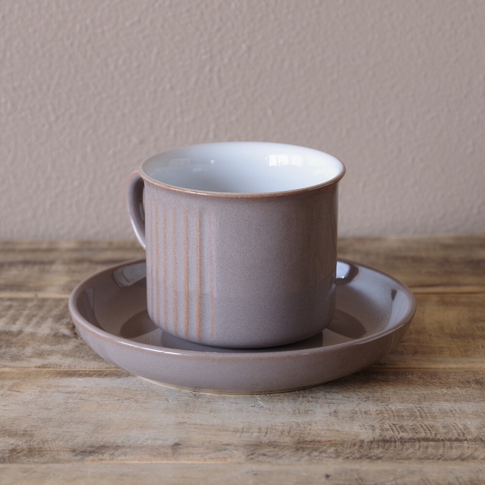 デンビー カシミール Denby Kashmir グレージュ コーヒーカップ ソーサー レトロモダン 2106 8 イギリス ヴィンテージ シンプル 食器 陶器 おしゃれ Flohmarkt フローマルクト