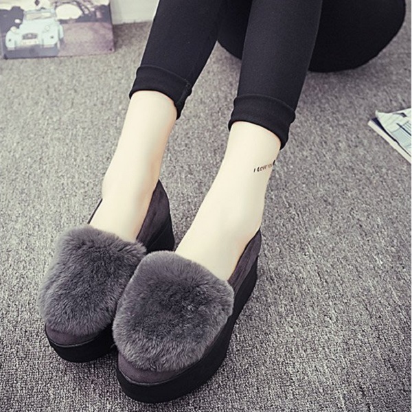 ボリュームファースリッポン シューズ スリッポン レディース ファー スエード プラットフォーム 無地 グレー ブラック 22 5cm 23 0cm 23 5cm 24 0cm 24 5cm 25 0cm 秋 冬 10代 代 30代 Country Road