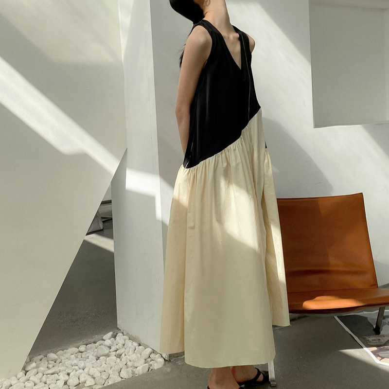 アシンメトリーツートンワンピース R742 Riric 一癖可愛く レディースファッションセレクトショップ