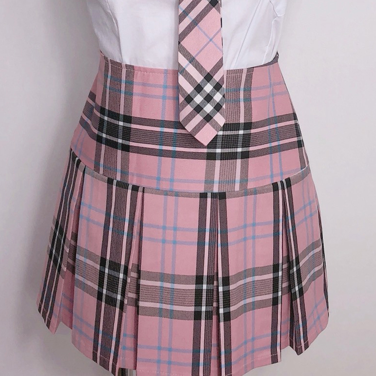 販売 スカートアイドルピンクチェック 単品 S S U Soul School Uniform