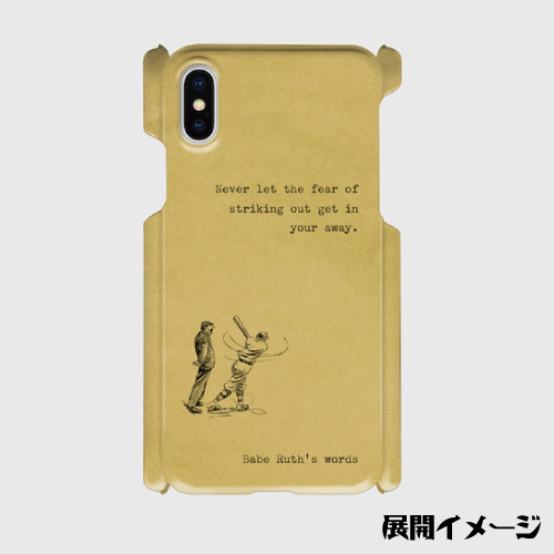 名言 格言 タイプライター文字 ベーブルース ベースボール 野球 古い手紙調 Iphoneスマホケース ハードケース Dezagoods Retro