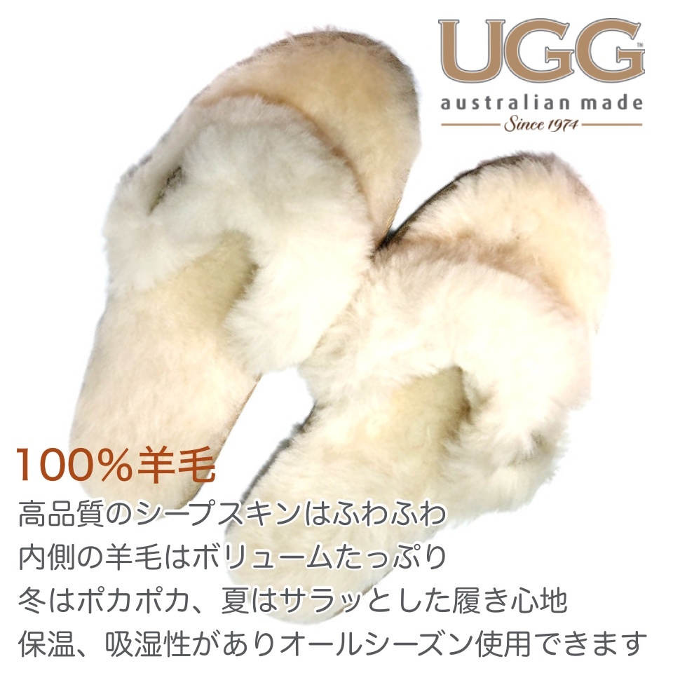 Ugg 1974 メンズ デザイナー トング サンダル 内外兼用 Ugg Australian Made Since 1974