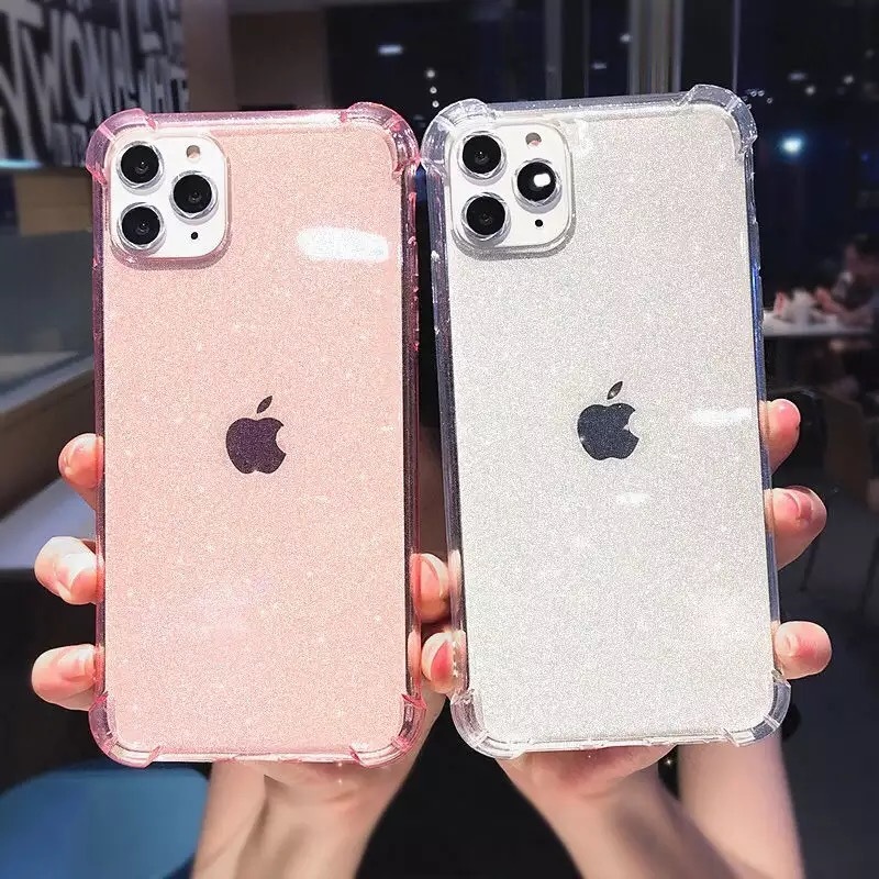 送料無料 3色 クリアピンク 透明 Iphoneケース スマホケース クリア ラメ キラキラ おしゃれ 最新 Tpu シリコン ソフト La Preference