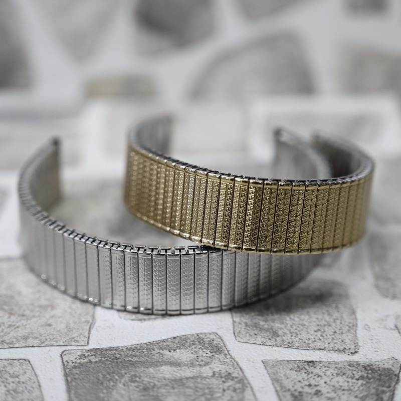 Maruman 時計ベルト ステンレス 伸縮バンド シルバー ゴールド 16mm 18mm アンティーク ビンテージな時計にピッタリ 栗田時計店 Seiko G Shock フェラーリ 時計ベルトの専門店