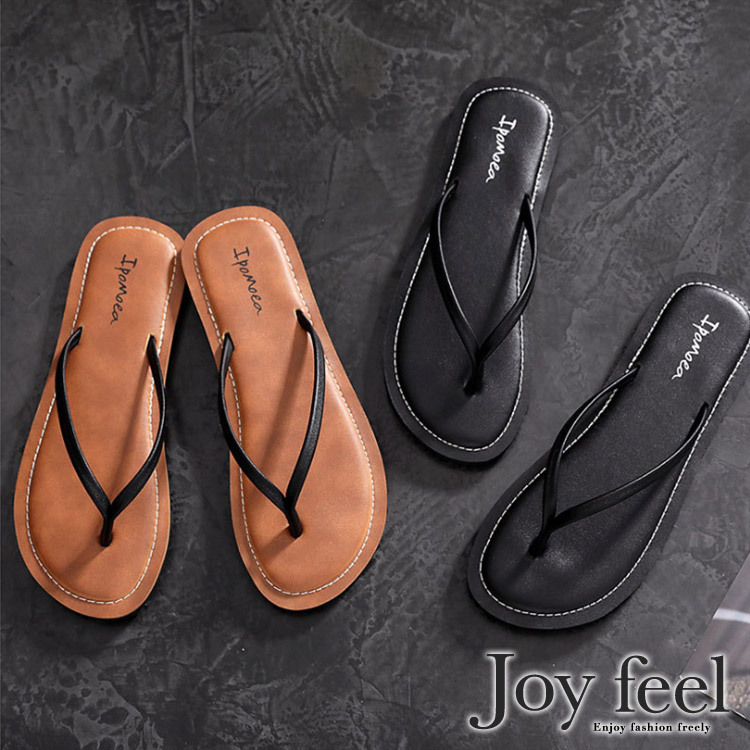 おしゃれ Puレザー ビーチサンダル レディース フラット レディースファッション通販joyfeel ジョイフィール