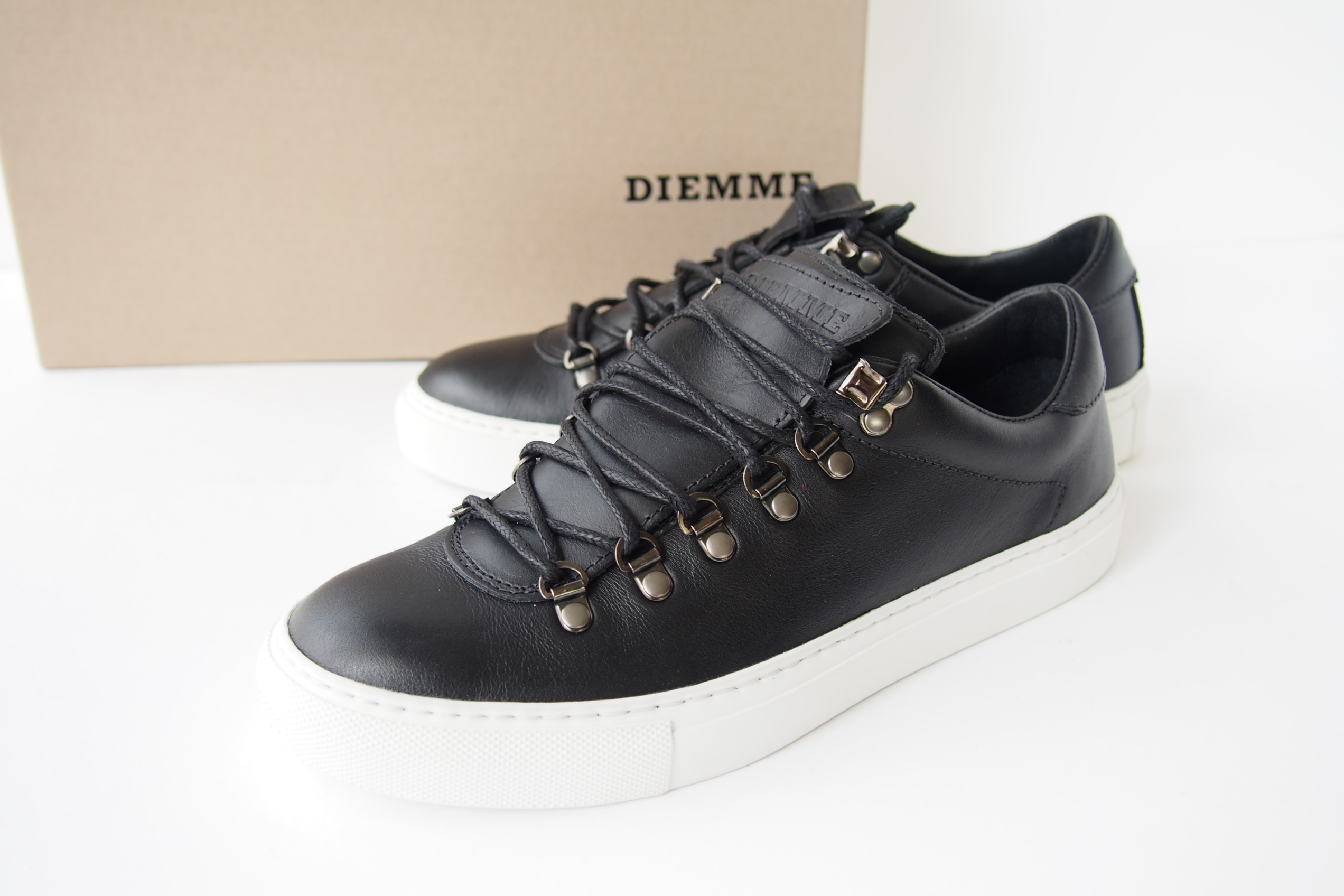 ディエッメ Diemme Marostica Low Black Nappa スニーカー 39 鳩目堂 Base支店