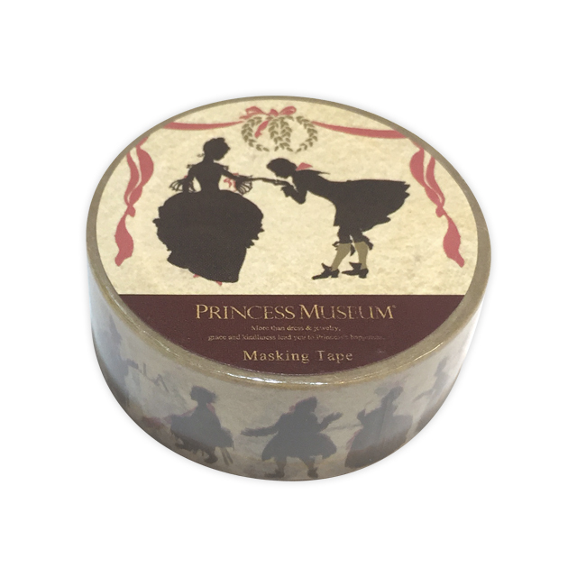マスキングテープ シルエット シンデレラ 18mm幅 Artrance Church アトランスチャーチ公式 ブラックサファリ プリンセスミュージアム ジュエルフォン