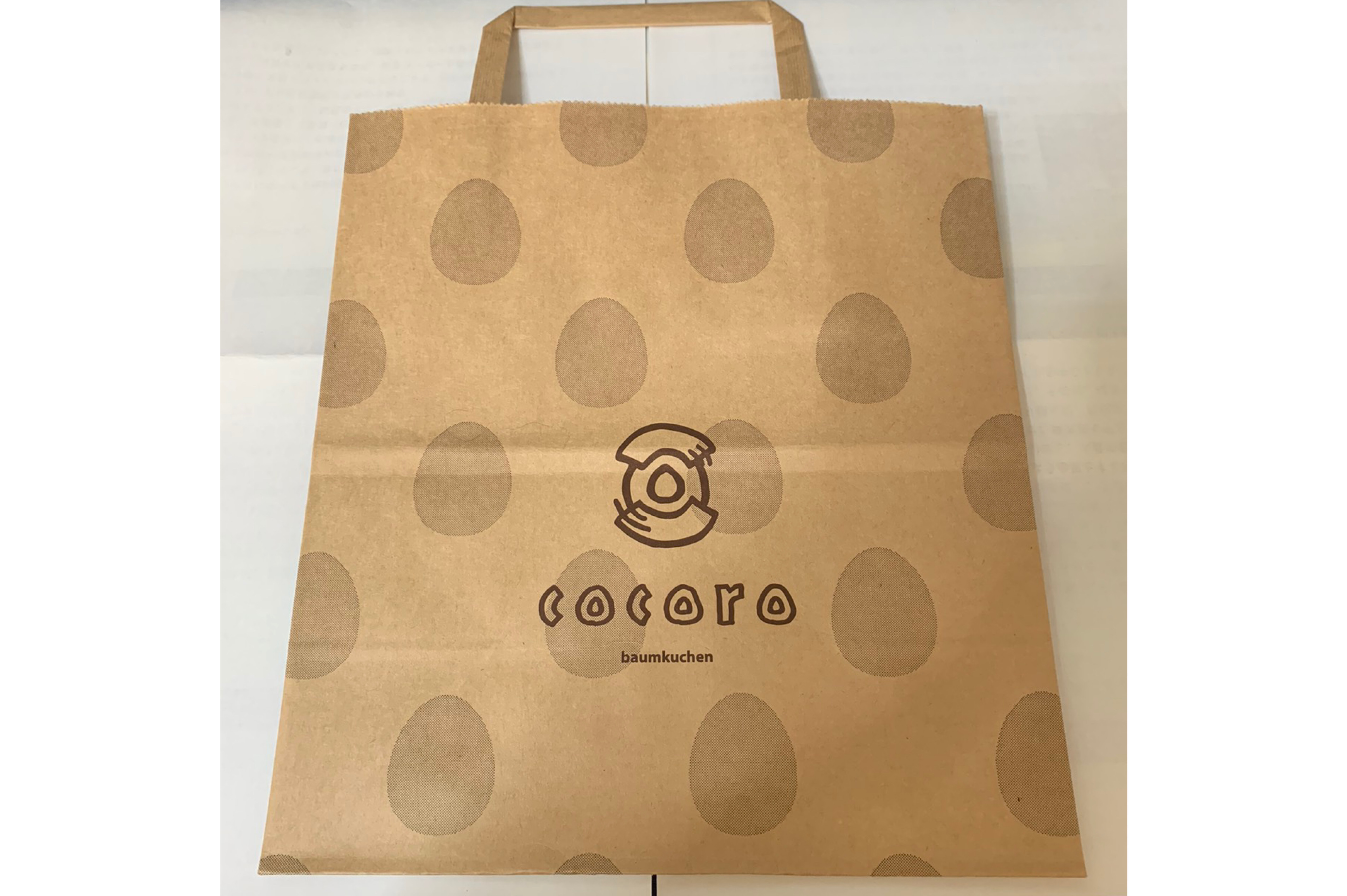 お渡し用紙袋 バウムクーヘン専門店 Cocoro