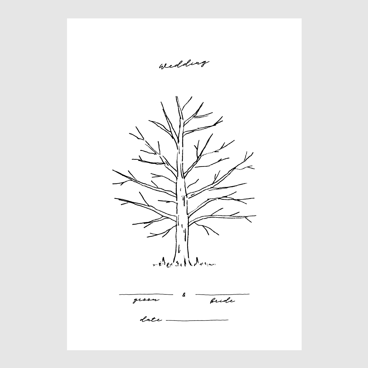 ウェディングツリー ツリー サイズ 用紙のみ 小西製作所