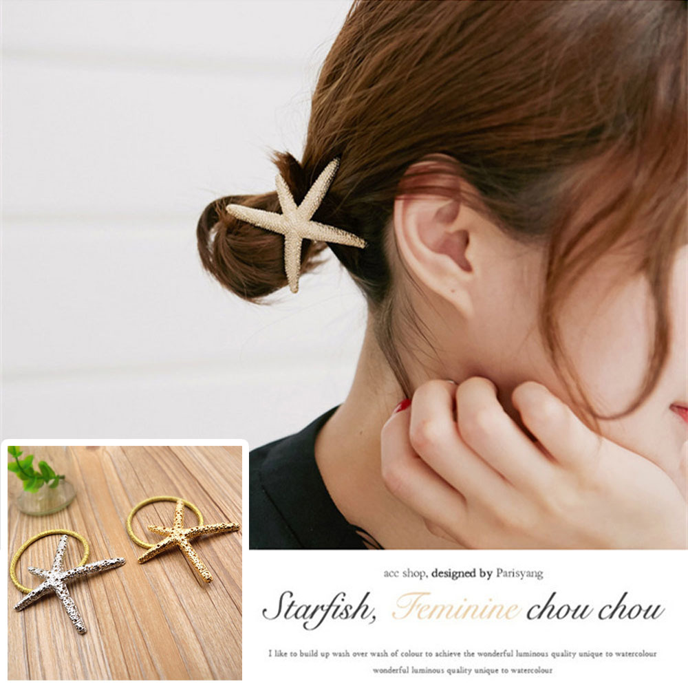ヘアゴム おしゃれ ヘアメイク 髪留め スターフィッシュ ヘアゴム レディース 珊瑚 アクセ 髪飾り ヒトデ ヘアアクセサリー ネット通販 購入 激安 10代 代 30代 40代 春 夏 秋 冬 Roprot ロプロット ファッション レディースアパレル販売