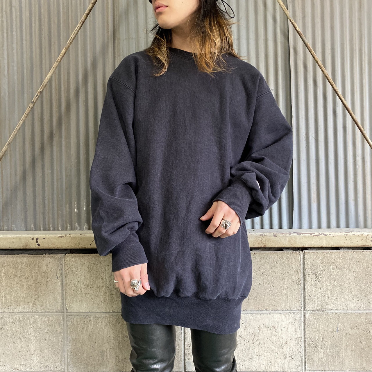 美品】XXL リバースウィーブ 90s USA製 XXL 2XL 黒紺 | labiela.com