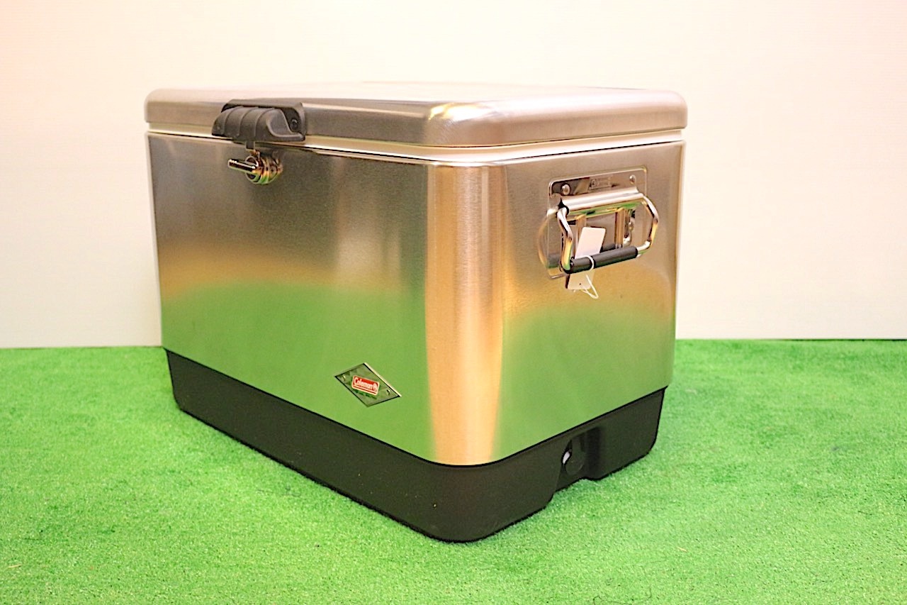 未使用 コールマン 54qt スチールベルトクーラー シルバー コールマン クーラーボックス B0498 キャンプ用品 キャンプグッズの中古 新品通販サイト Goen ゴエン