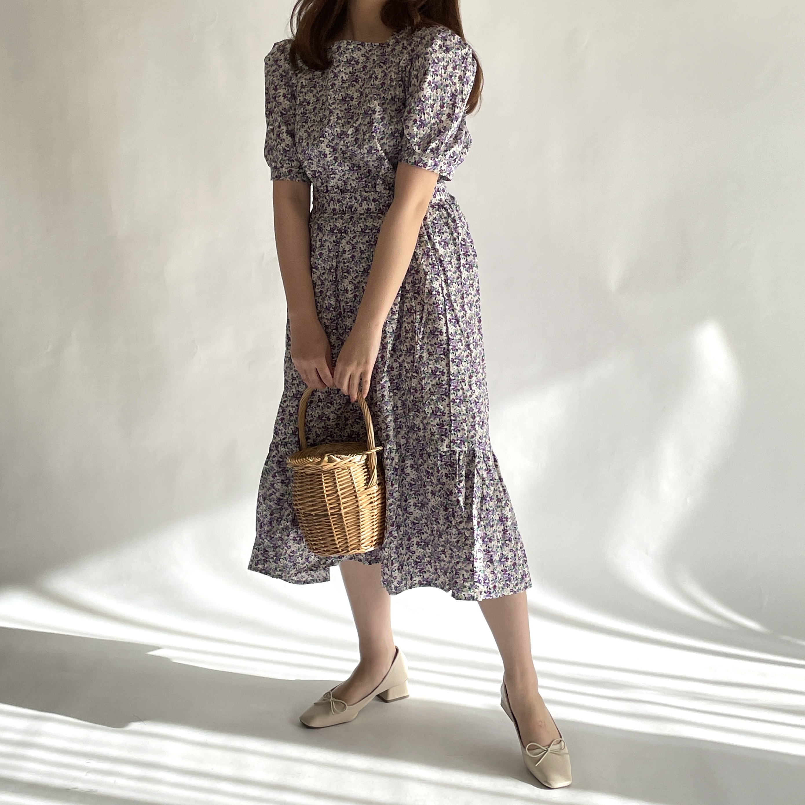 スクエアラベンダーワンピース Tm0287 Teddymoon