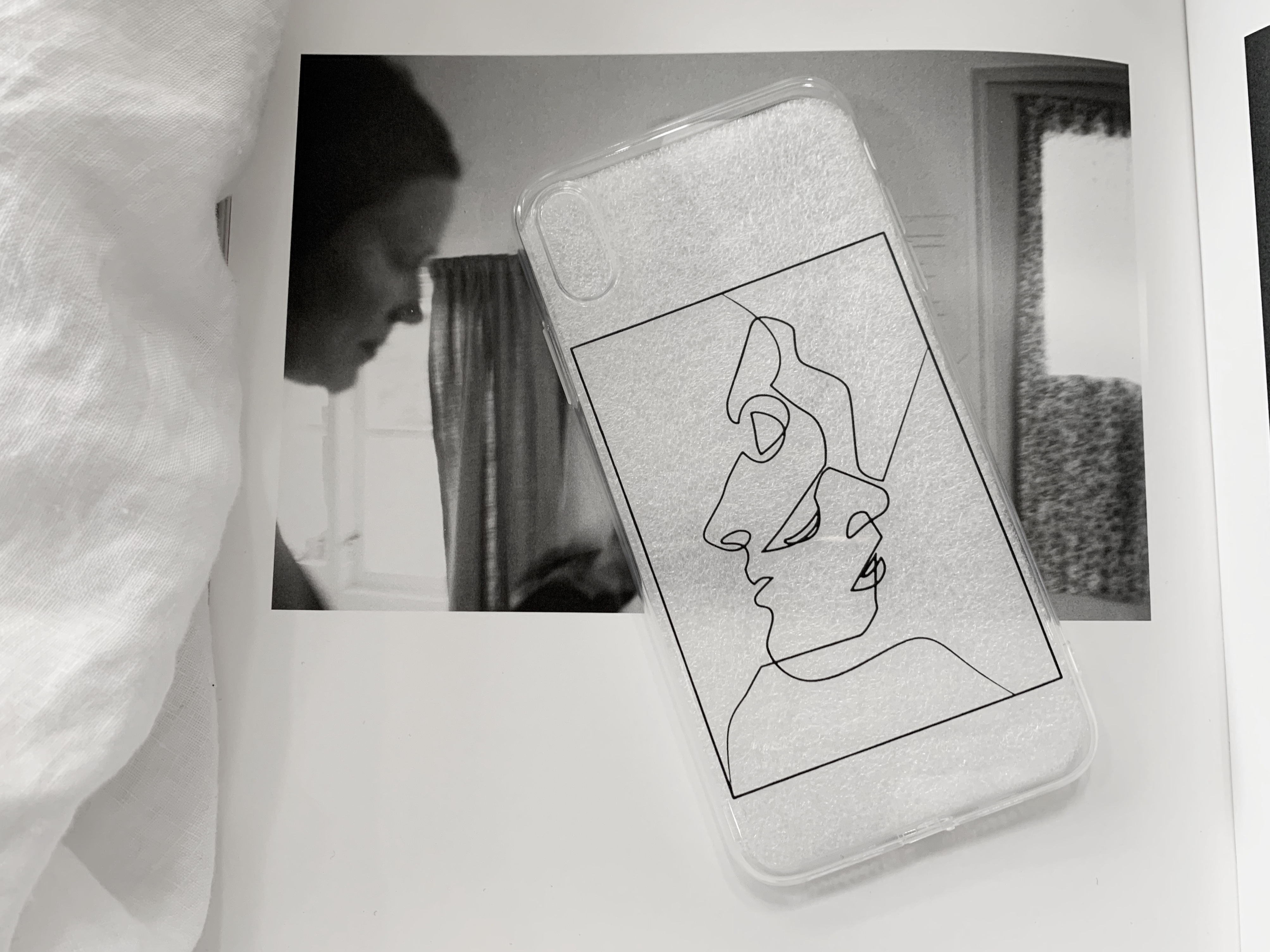 線画design Iphone Case Clear Connecter Tokyo By Brand Collective