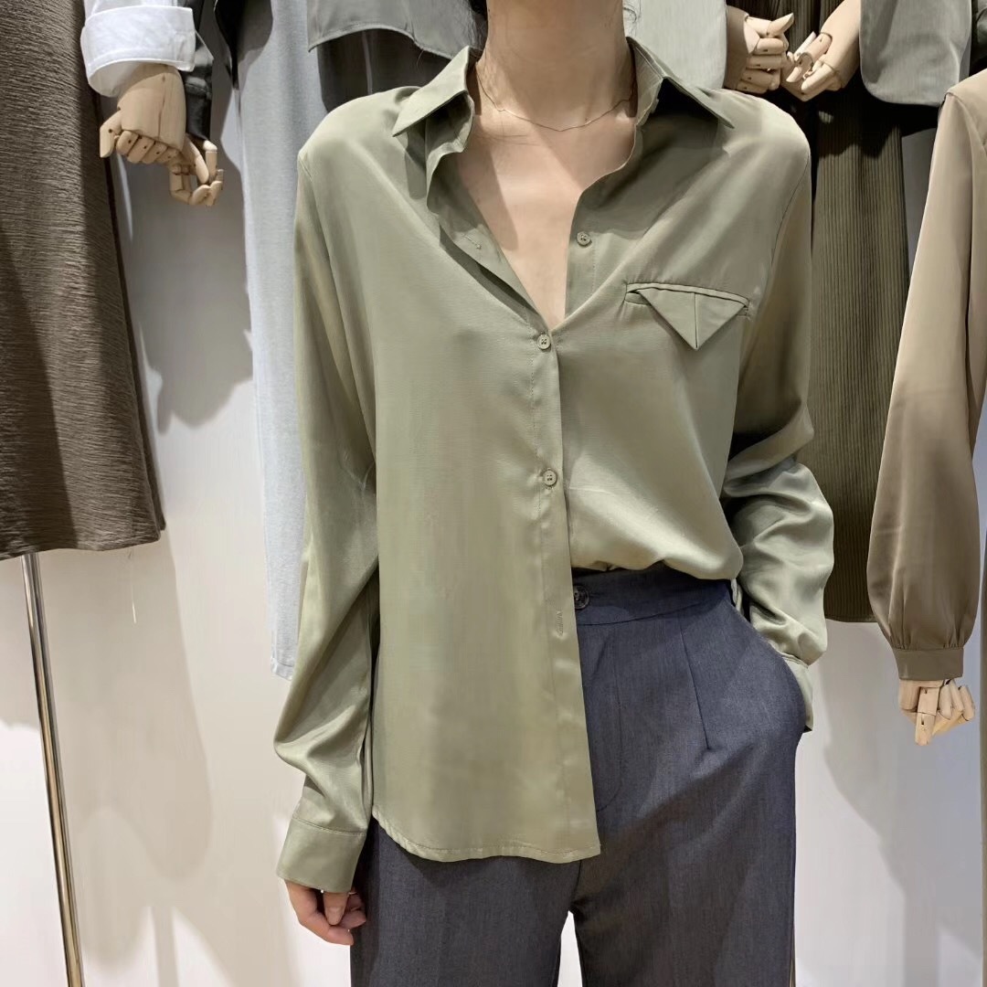 シャツ レディース トップス ブラウス コットン きれいめ シンプル こなれ感 長袖 韓国 春 秋 Vネック 白シャツ 大人 かっこいい シャツ ブラウス コーデ オフィス 通勤 スタイル 10代 代 30代 40代 50代 カラバリ 無地 開襟 長袖 ホワイト