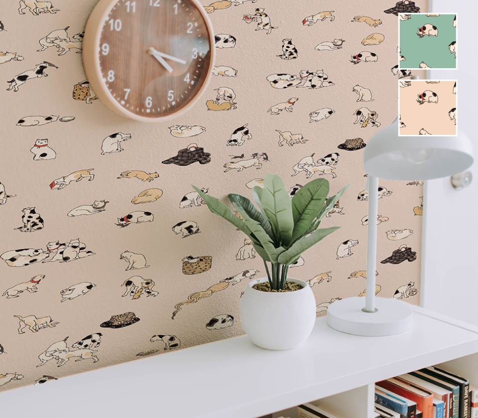 シール壁紙 An 007 歌川国芳 Wearll ウェアル 貼ってはがせるシール壁紙