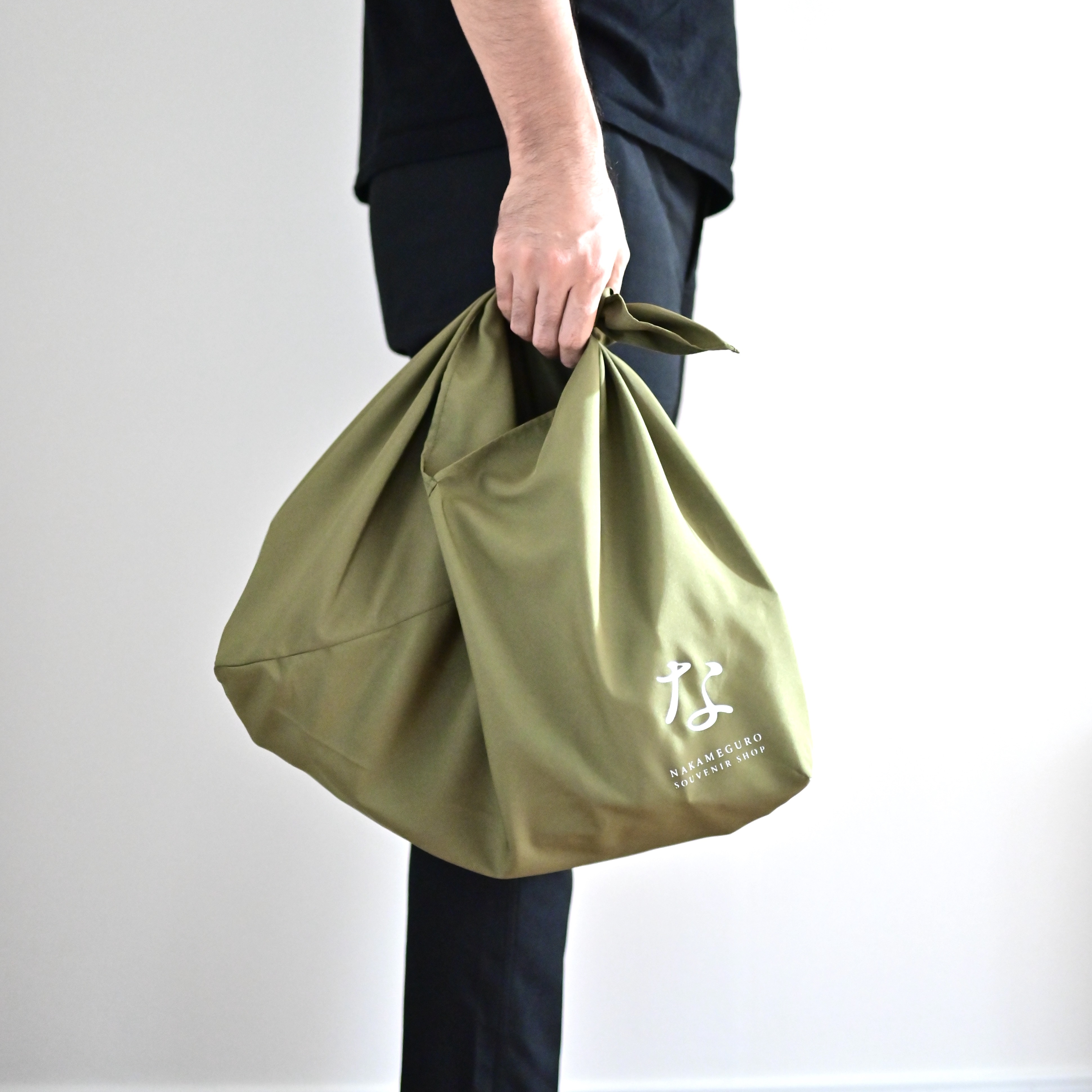 風呂敷エコバッグ な カーキ 中目黒土産店
