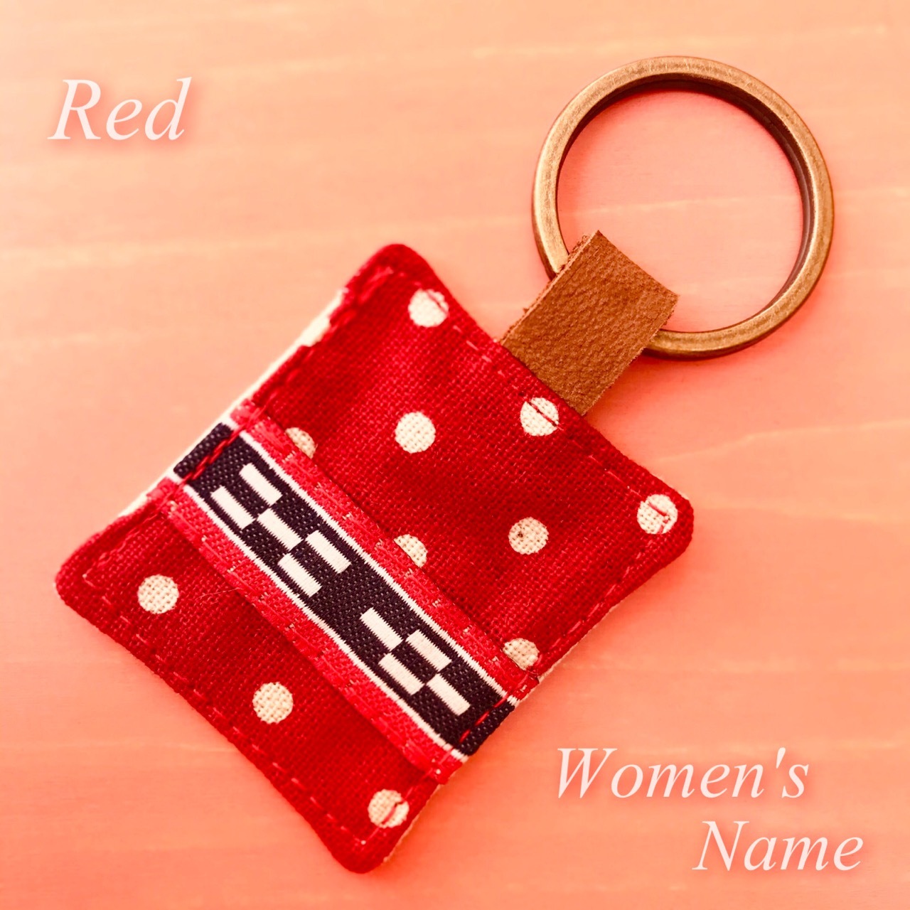 こあ こうの なまえキーホルダー 女性 女の子 Maruhira 丸平おみやげ店 石垣島 ハンドメイドの名前キーホルダーやミンサーテープのお店