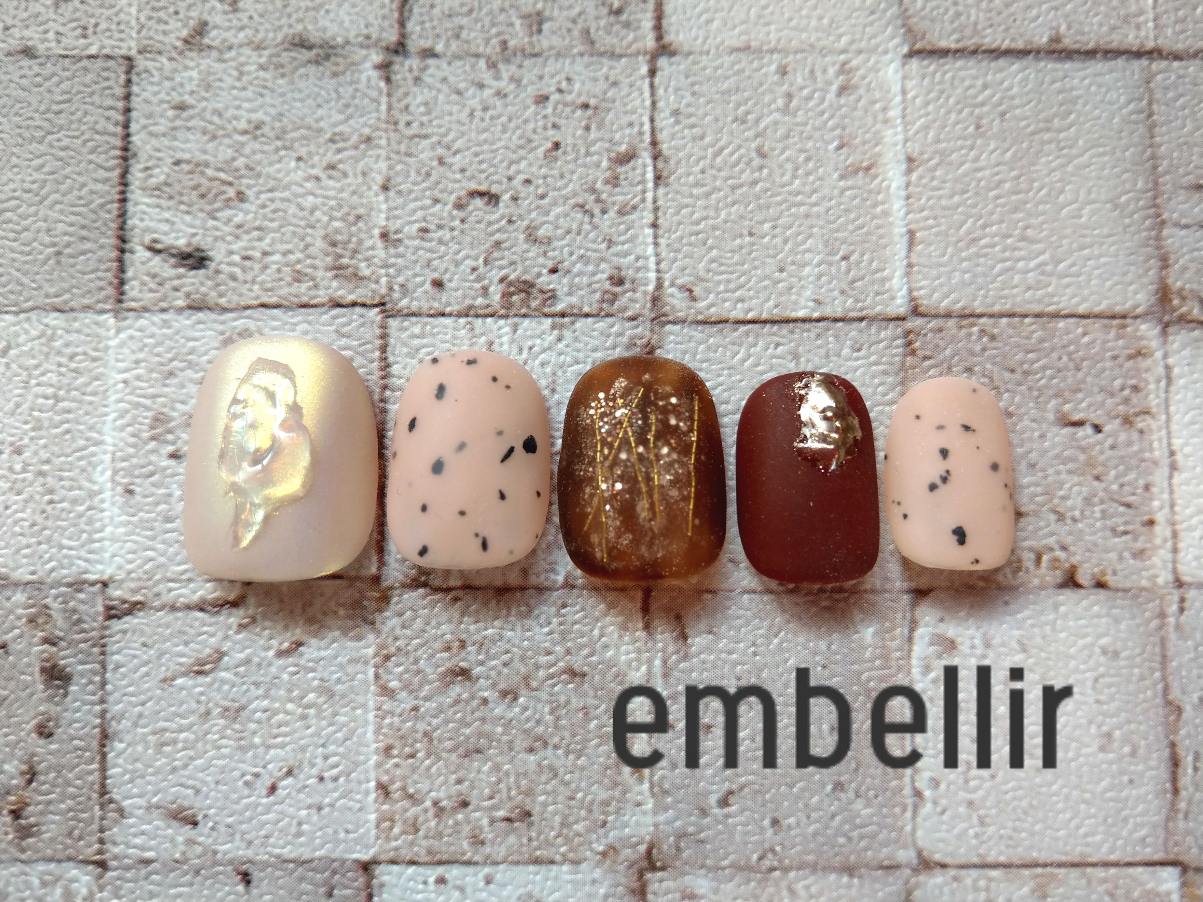 ダルメシアン マット うねうねネイルチップ Embellir Nail ネイルチップ専門店