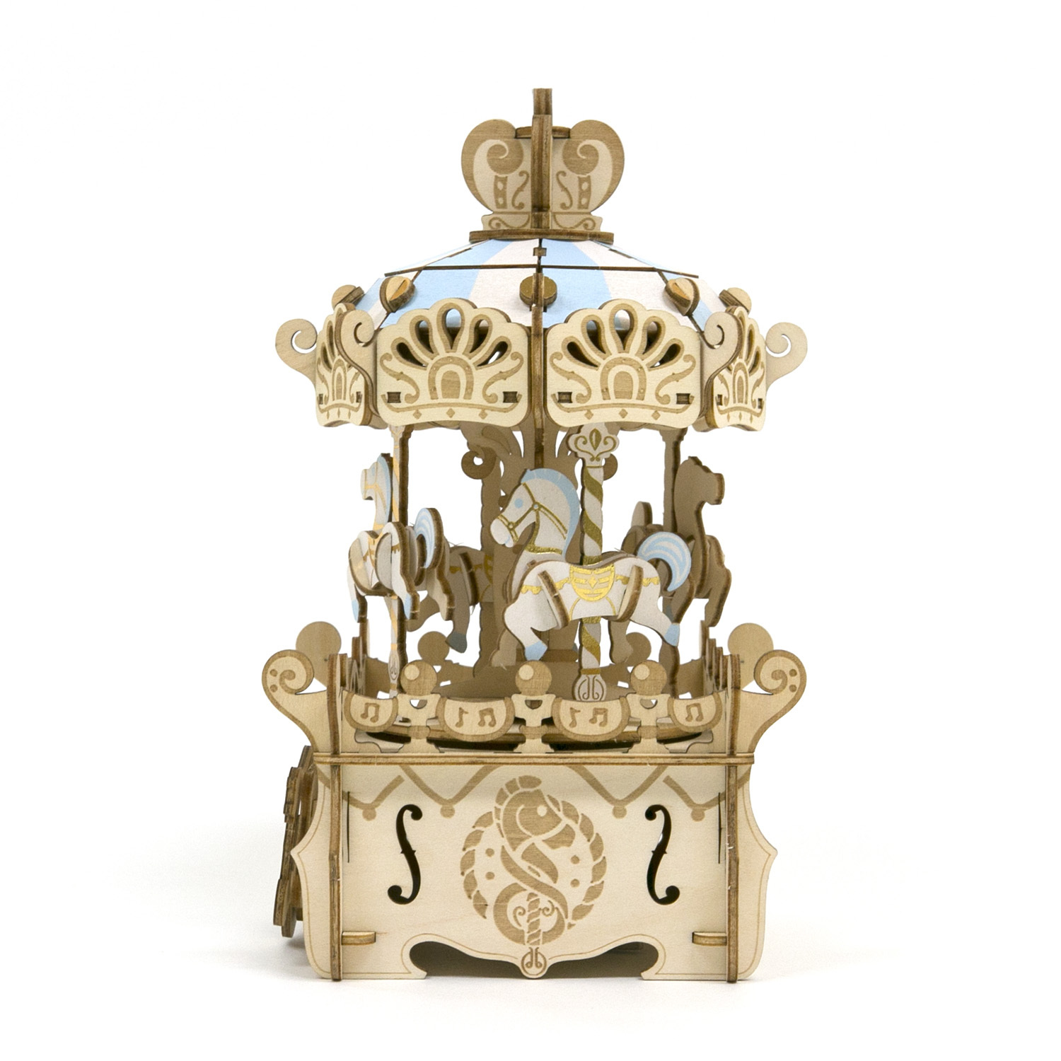 Wooden Art Ki Gu Mi オルゴール メリーゴーランド Takumi多組