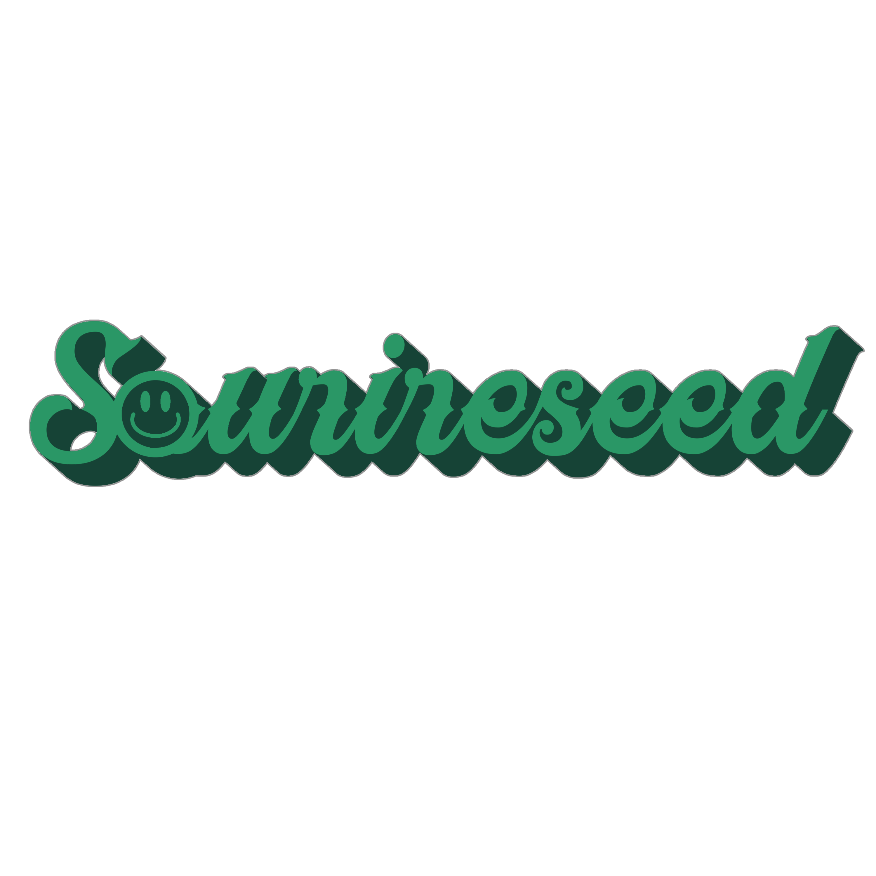 Sourireseed スマイル君 緑色 Tシャツ バナナ Sourireseed