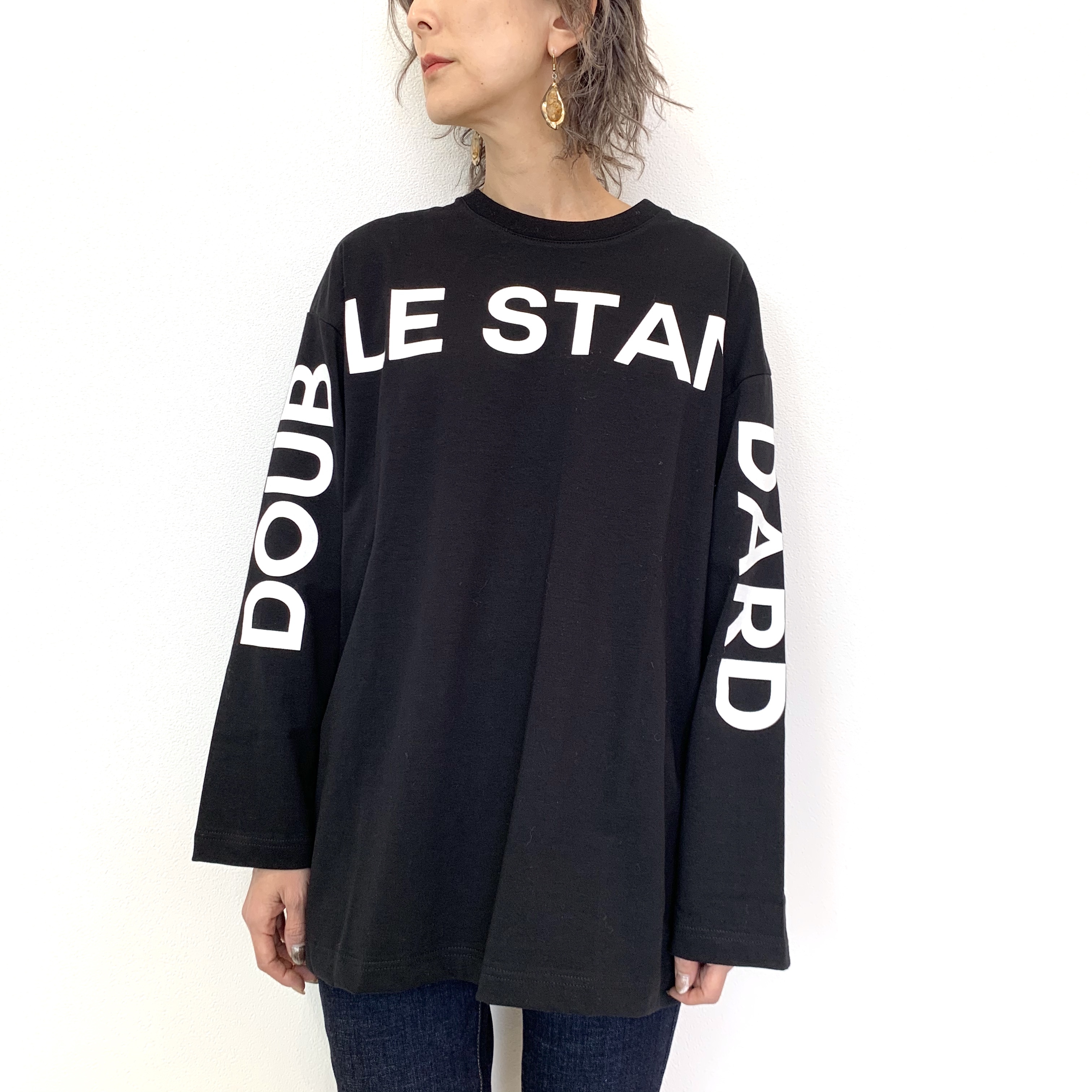 Double Standard Clothing Essential ダブルスタンダードクロージング エッセンシャル ロゴロングtシャツ 公式ネットショップ 大人の女性のためのセレクトショップ Esense エッセンス