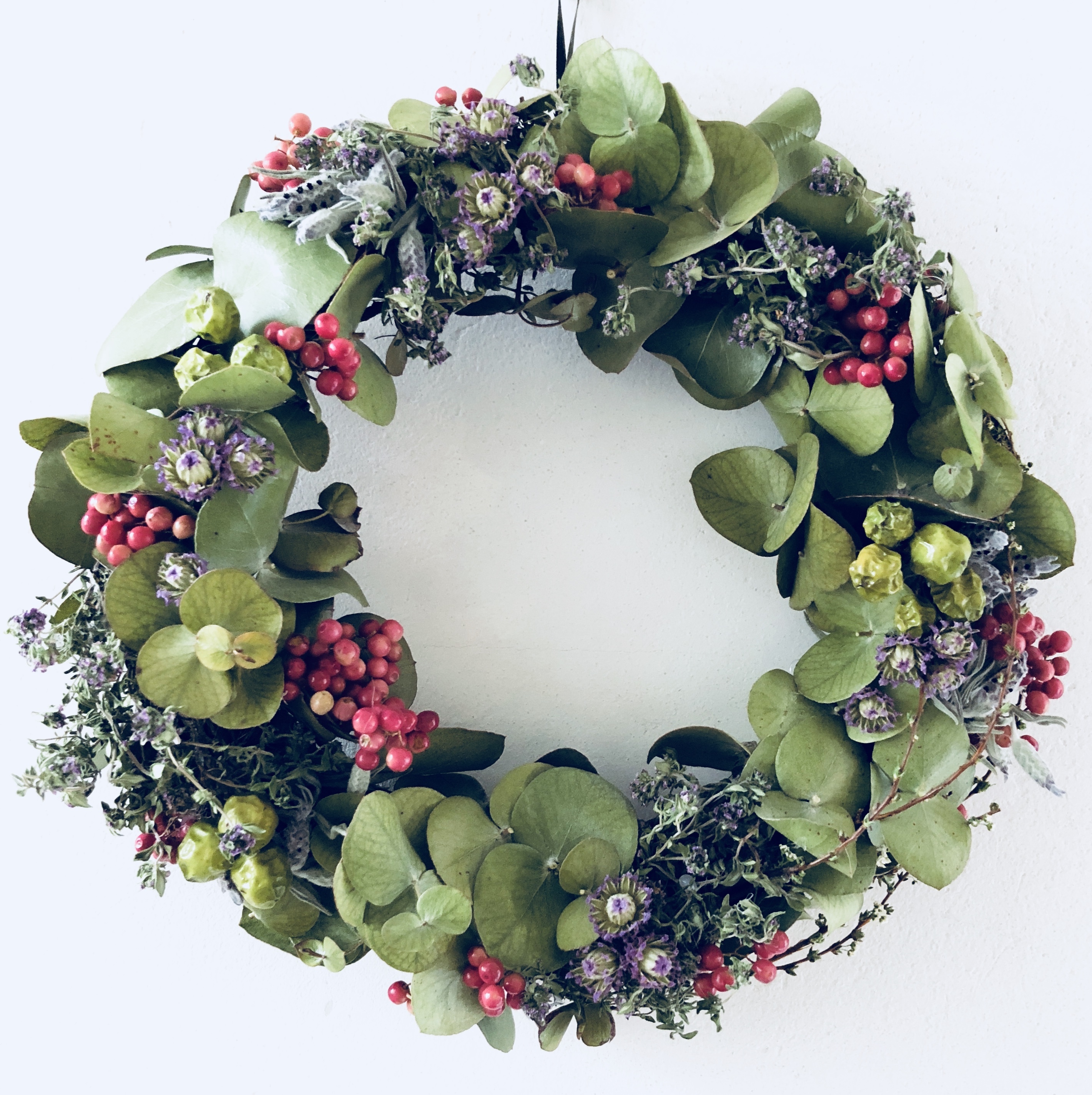 製作します ご予算6500円ドライフラワリース25センチベース Naturalcalm