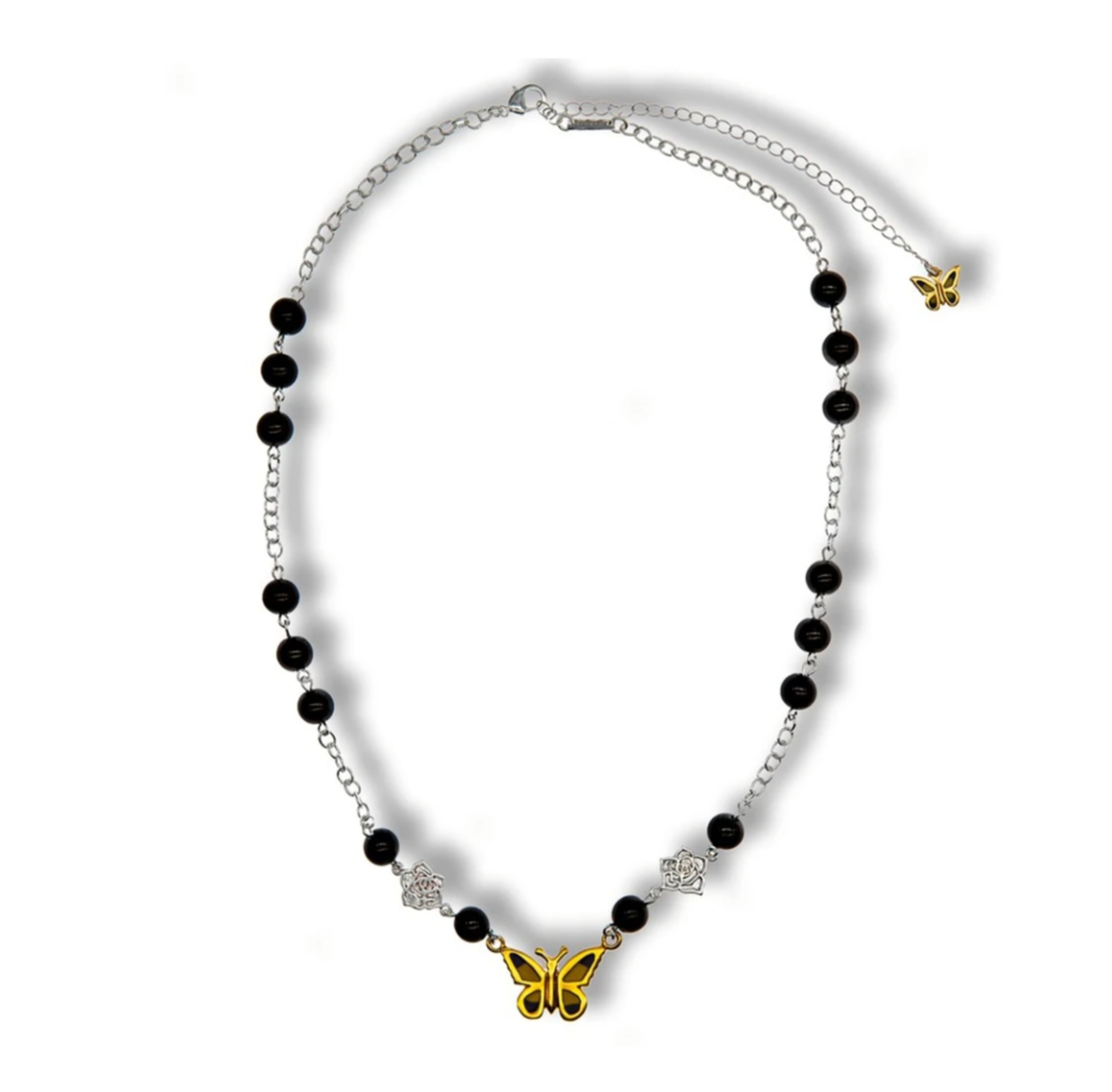 Stugaziｽｶﾞｼﾞ Black Angel Necklace Stugazi Accessory Jewelry 韓国ファッション ブランドコーデ ストリート 東京 原宿 最新 モデル ネックレス 蝶 Colors Official Base