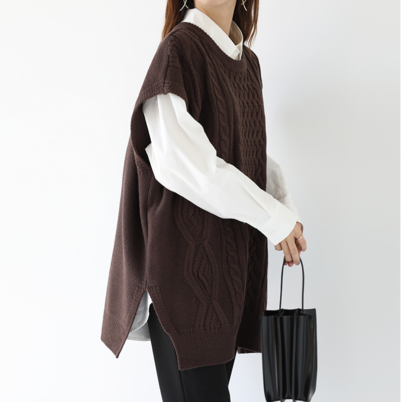 ニットロングベスト Cocomomo Select