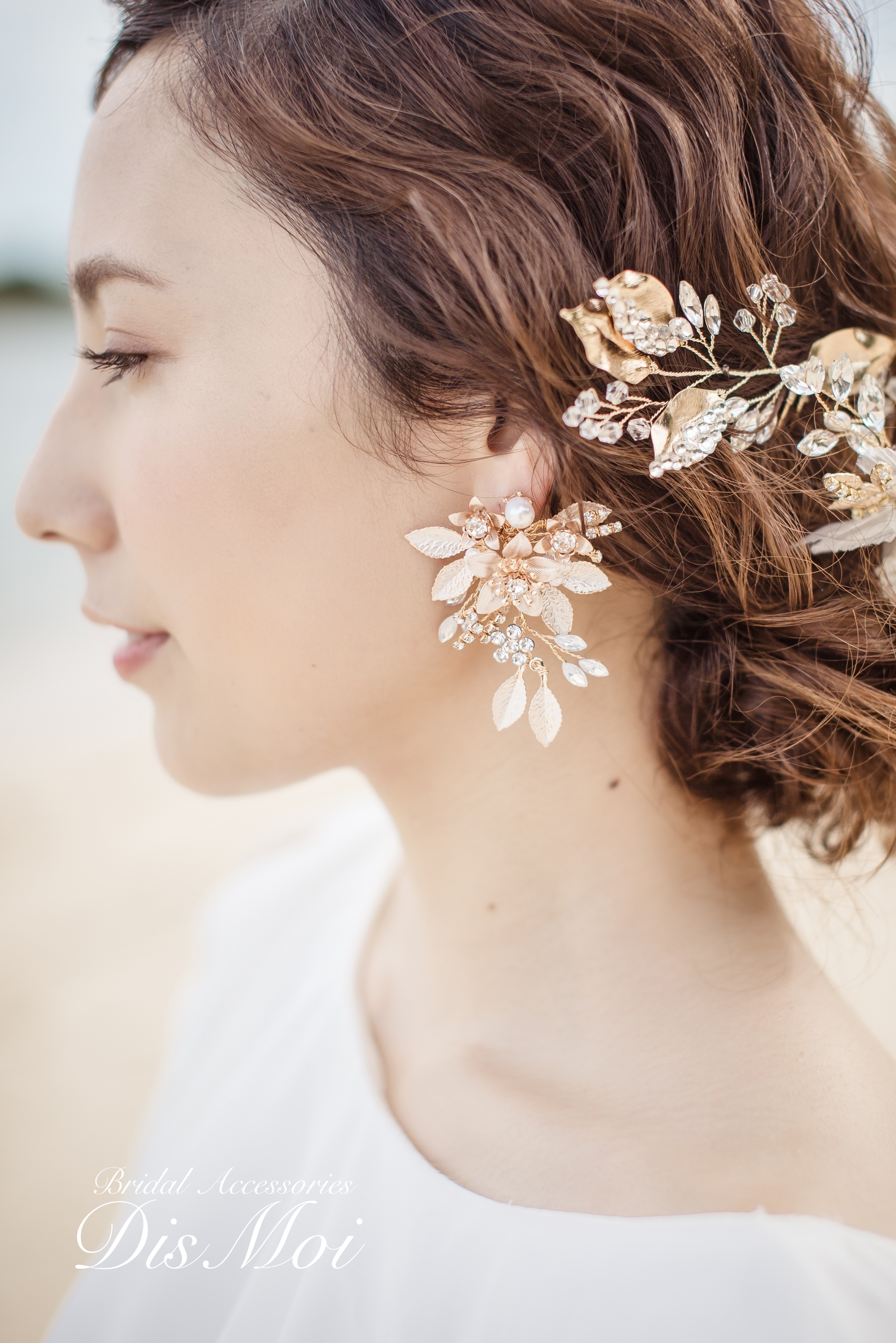 ピアス イヤリング選択必須 小枝ピアス イヤリング Silver Gold ブライダルピアス イヤリング Vp 06 Ve 06 Dismoi ディモア ブライダルアクセサリーショップ ウェディングアクセサリー