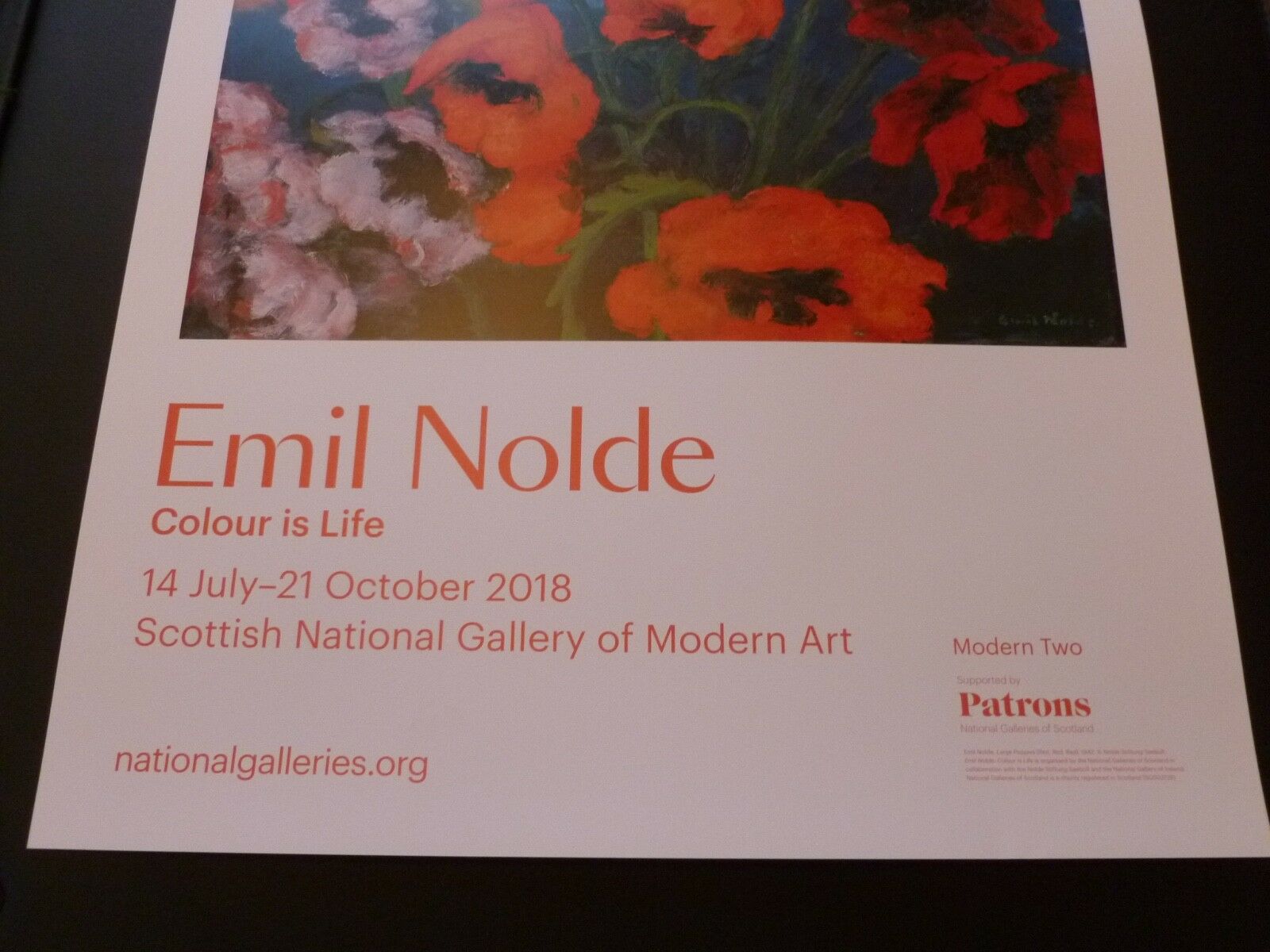 エミール ノルデ Emil Nolde スコットランドでの個展ポスター 特殊ポスターショップ Sooner Or Later