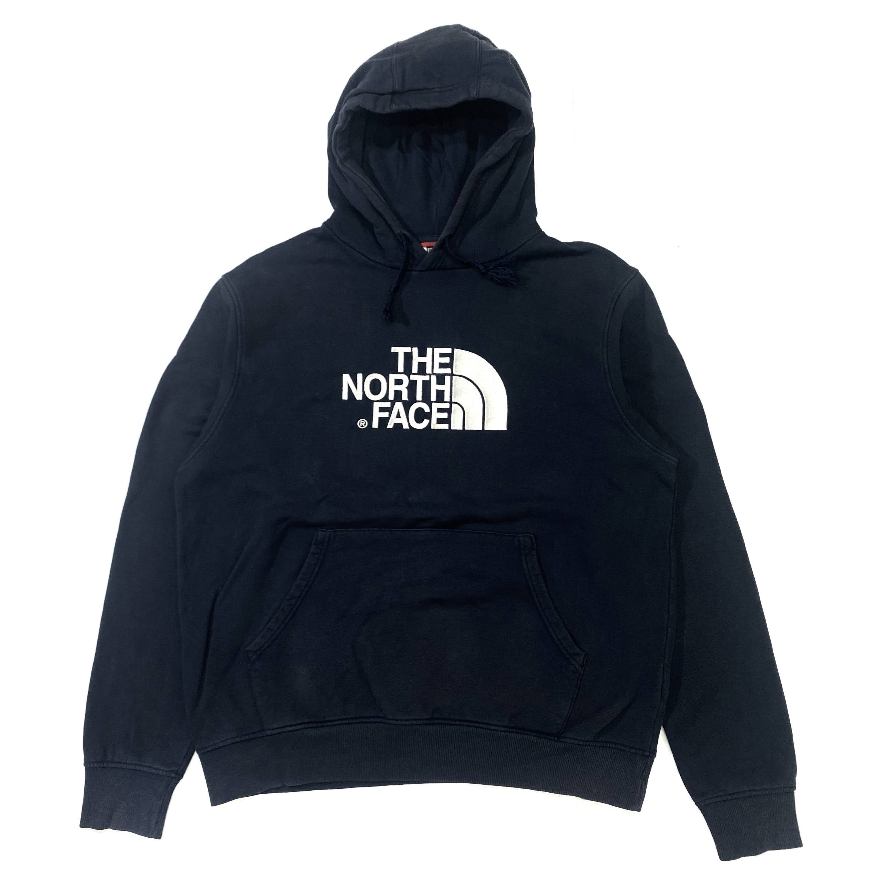 The North Face ザ ノースフェイス フロントロゴ プルオーバー スウェットパーカー ネイビー 紺色 メンズl 古着 パーカー Cave 古着屋 公式 古着通販サイト
