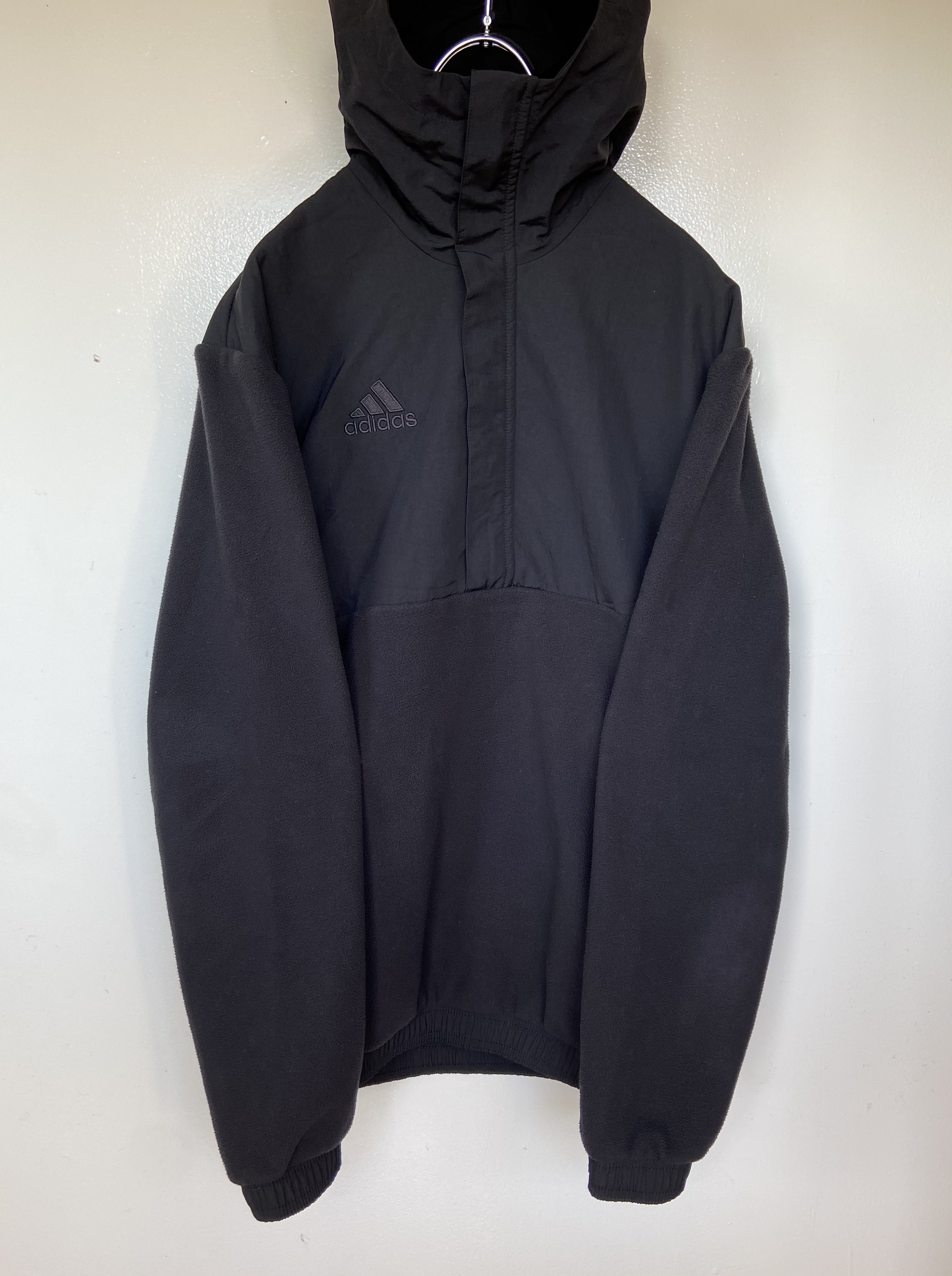 adidas/アディダス フリース アノラックハーフジップパーカー バック ...
