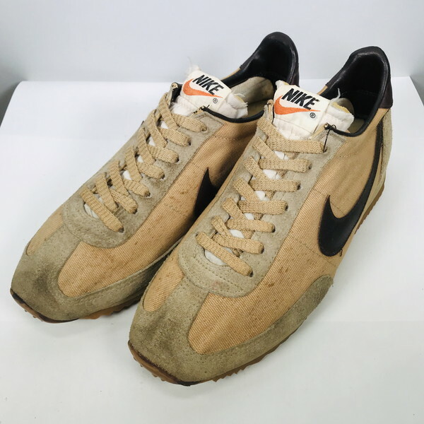 70 S 80 S Nike ナイキ Oceania Canvas オセアニア キャンバス オリジナル スニーカー ベージュ ブラウン Us8 5 マラソンシューズ Korea製 希少 ヴィンテージ Agito Vintage