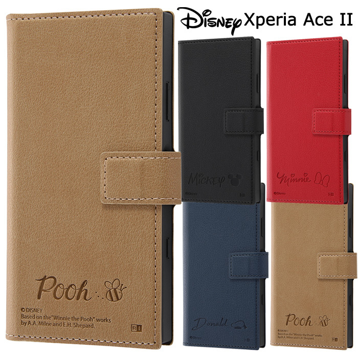 メール便 送料無料 Xperia Ace Ii ディズニー サイドマグネット フリップカバー ケース カバー 手帳型ケース 手帳型 シンプル グッズ ミニー ミッキー ドナルド プー エクスペリア エース マークツー Aceii 2 Xperiaaceii So 41b スマホケース スマホカバー S In 7h477