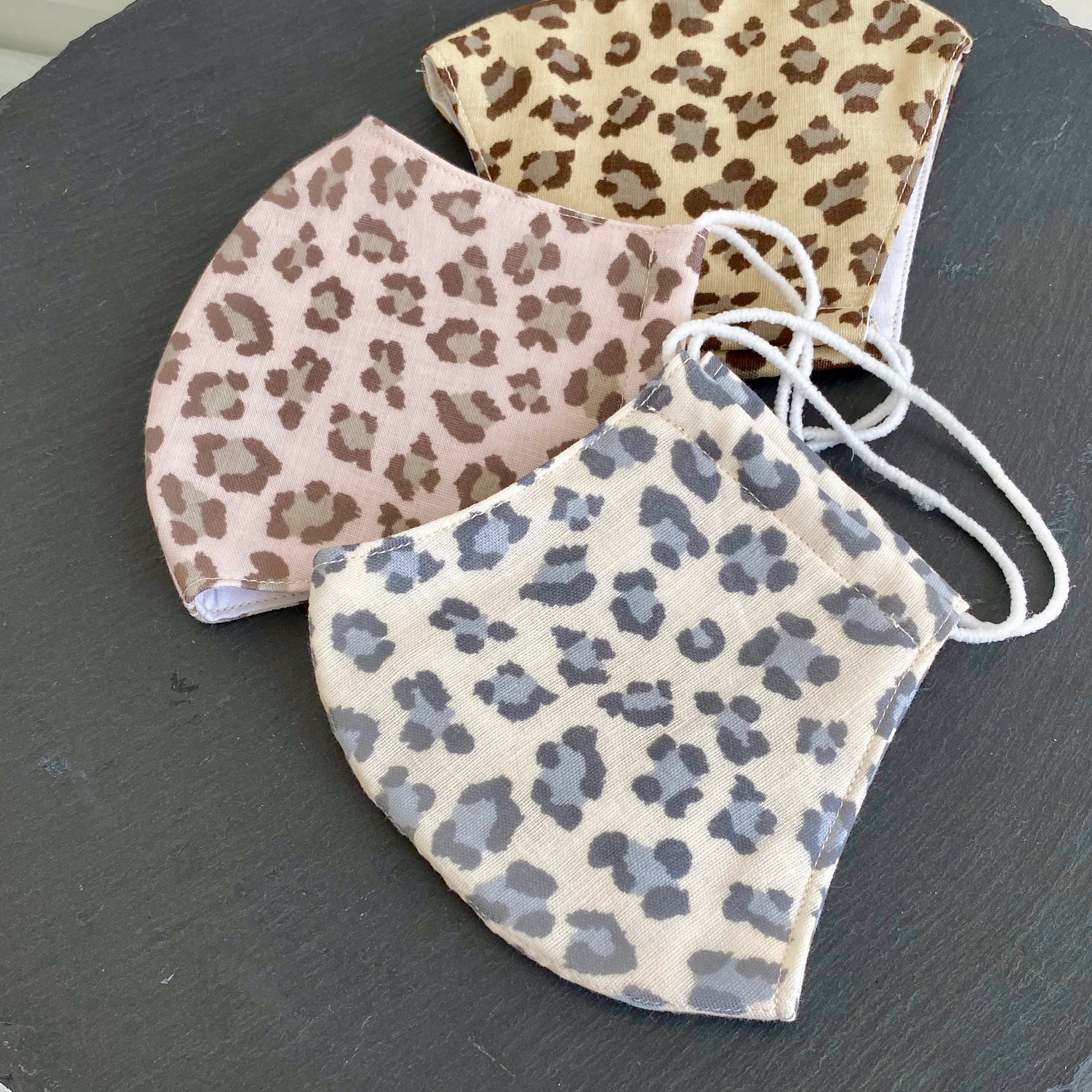 3color レオパード柄 立体マスク メンズ レディースサイズ Adorable Soeurs