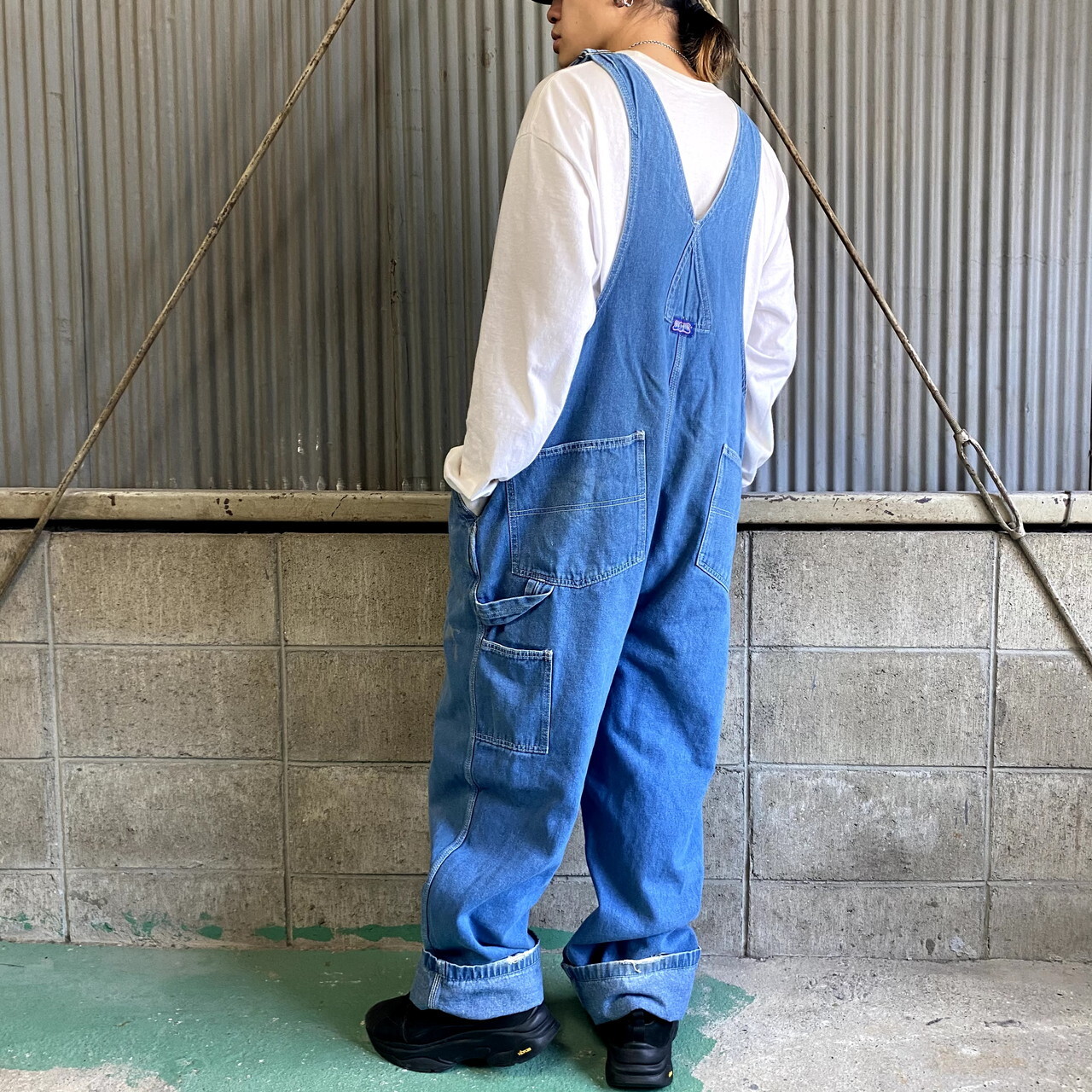 ビッグサイズ Big Smith ビッグスミス デニム オーバーオール メンズw42 古着 薄色 大きいサイズ オーバーオール Al Cave 古着屋 公式 古着通販サイト