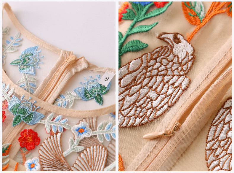 レディース 刺繍 ワンピース ロングワンピース ボヘミアン エスニック 春コーデ 春物 春服 春 Spring 綺麗 刺繍ワンピ 刺繍ワンピース 長袖 長袖ワンピ ブラック ホワイト Antoinette