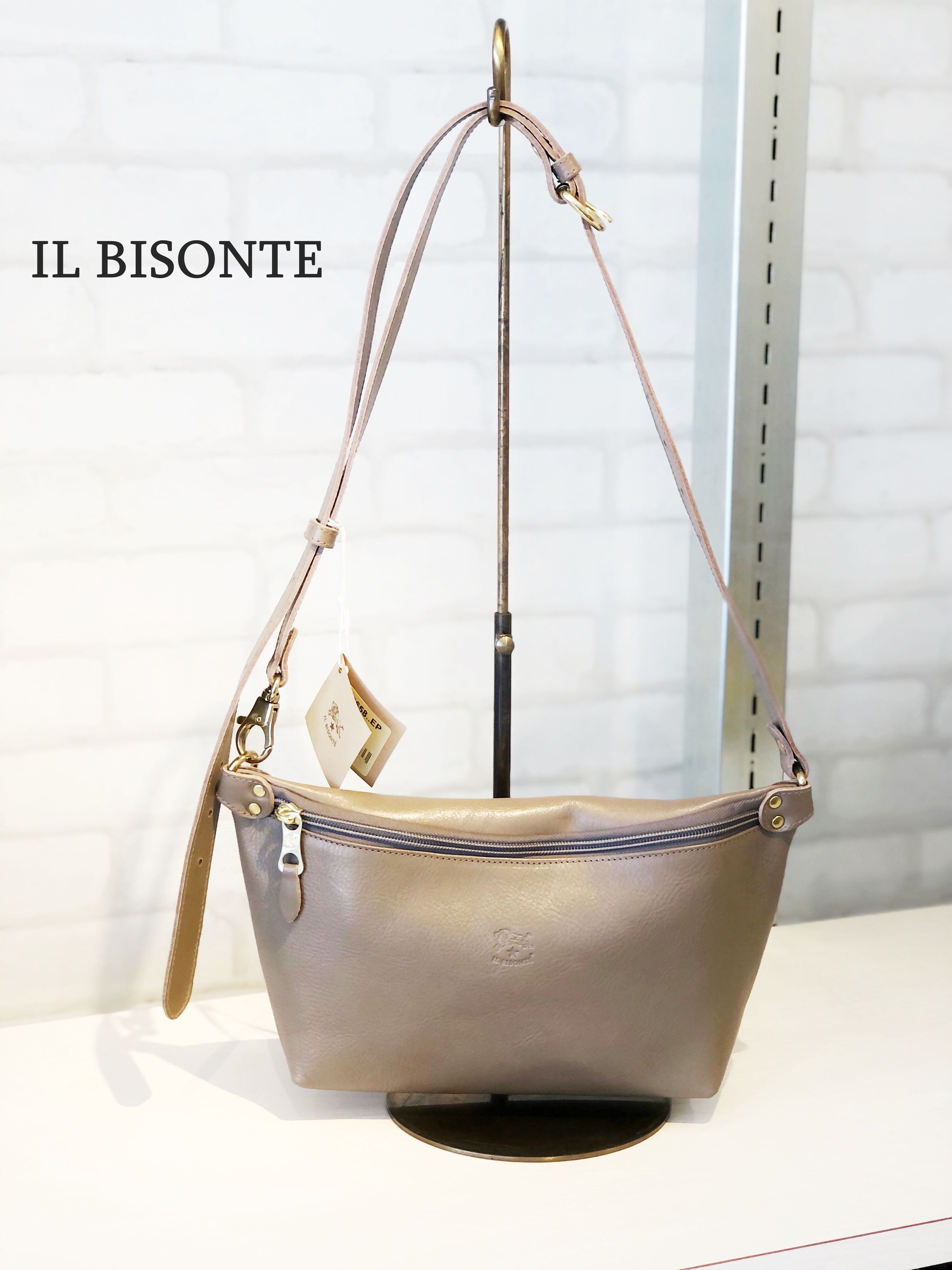 IL BISONTE(イルビゾンテ)/ショルダーバッグ/00116(グレー) | QREEQ powered by BASE