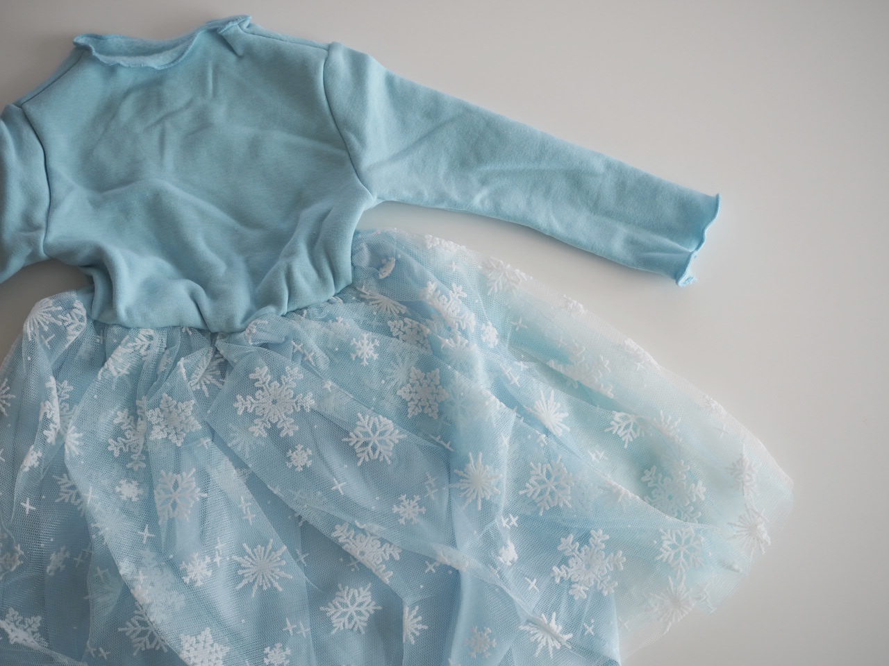 エルサ風 裏起毛ワンピース 80 90 100 110 1 Lily Closet リリィクローゼット