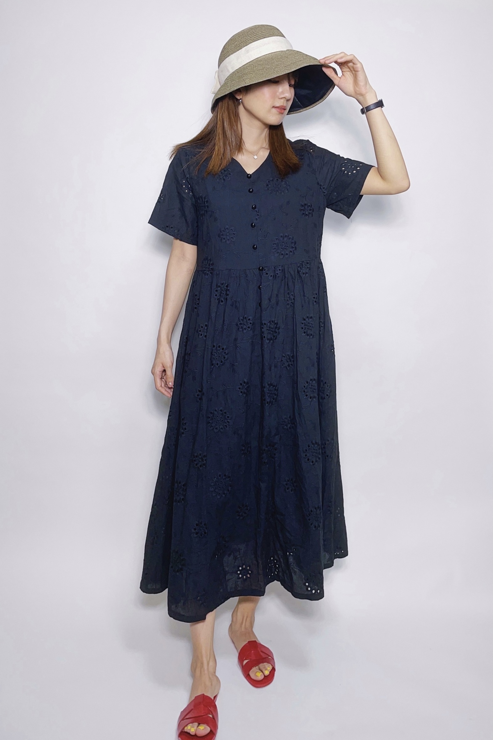 ブラックレトロワンピース A0124 The Reception