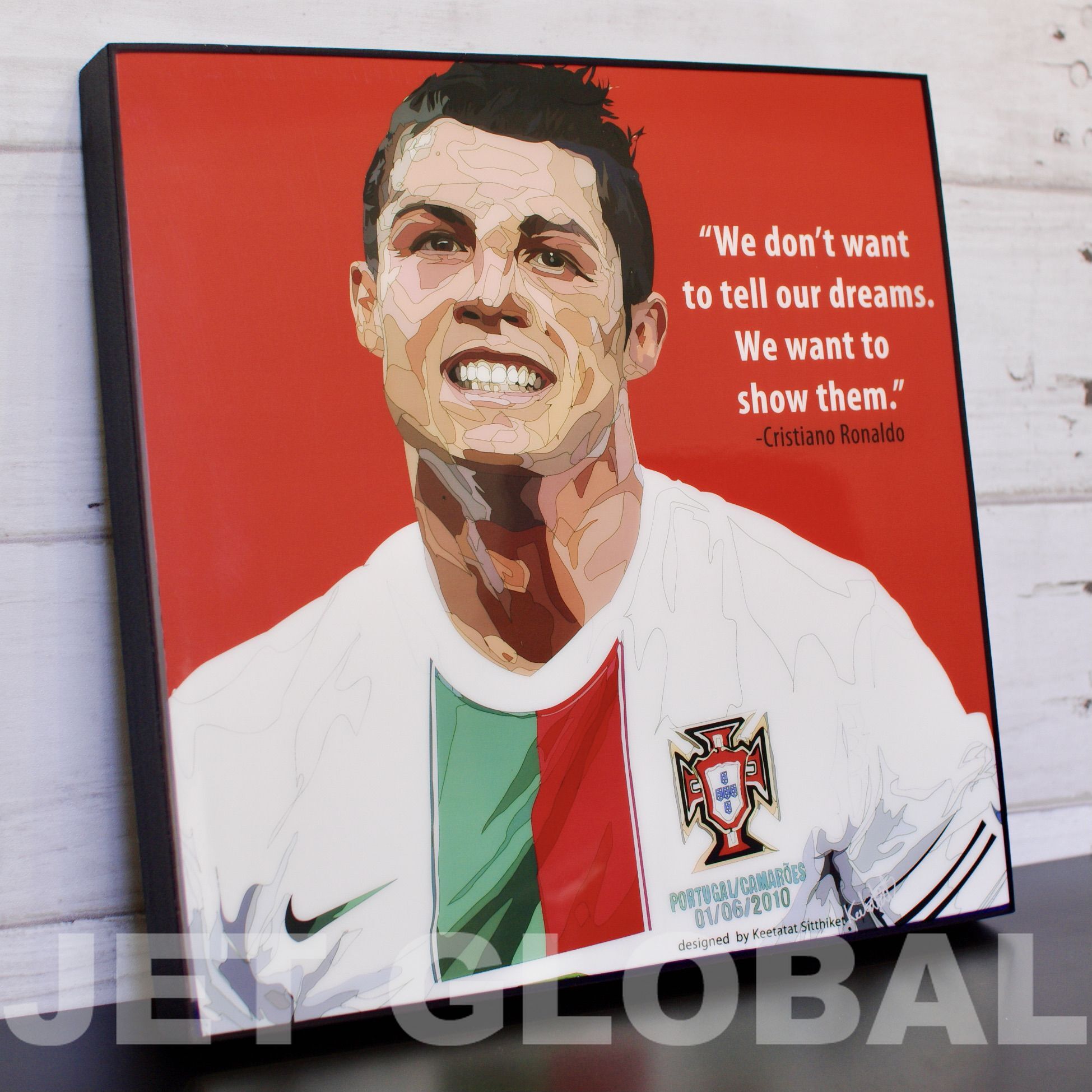 クリスティアーノ ロナウド Ronaldo Portugal サイズ 26cm Paps So0007 ポップアートパネル フレーム公式通販サイト 商品数1000点超え